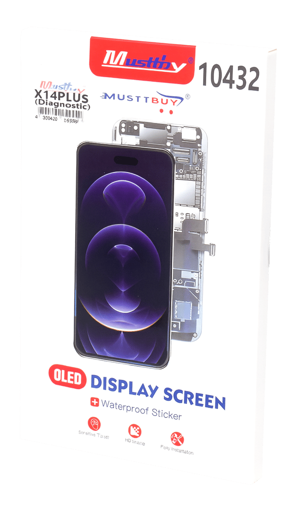 Soft OLED-skärm med pekskärm, programmerbar som original för Apple iPhone 14 Plus