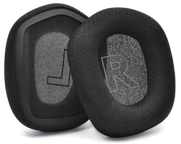 Öronkuddar i memoryskum för Logitech G733/G335/G535, svarta