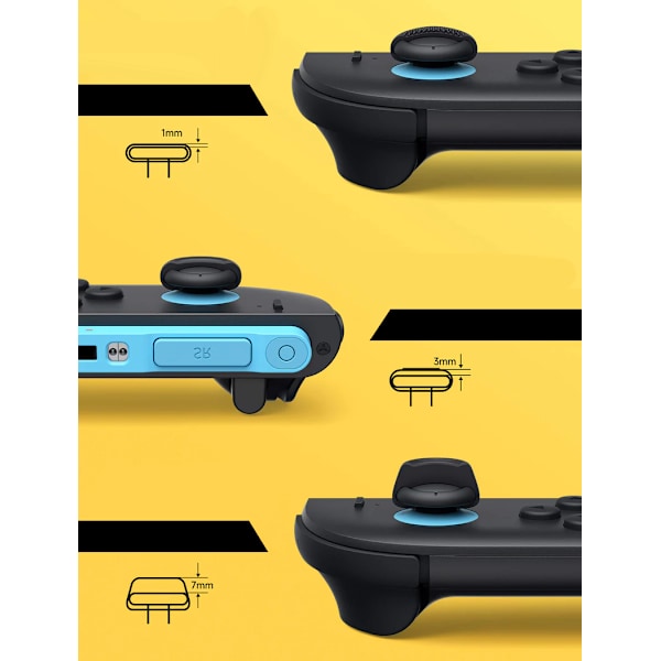 Joy-Con 6in1 JSAUX suddlock för Nintendo Switch 2 Svart