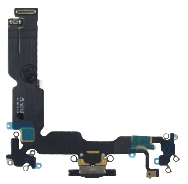 Laddningsport med flexkabel, originaldel från demontering för Apple iPhone 15 Plus A3094