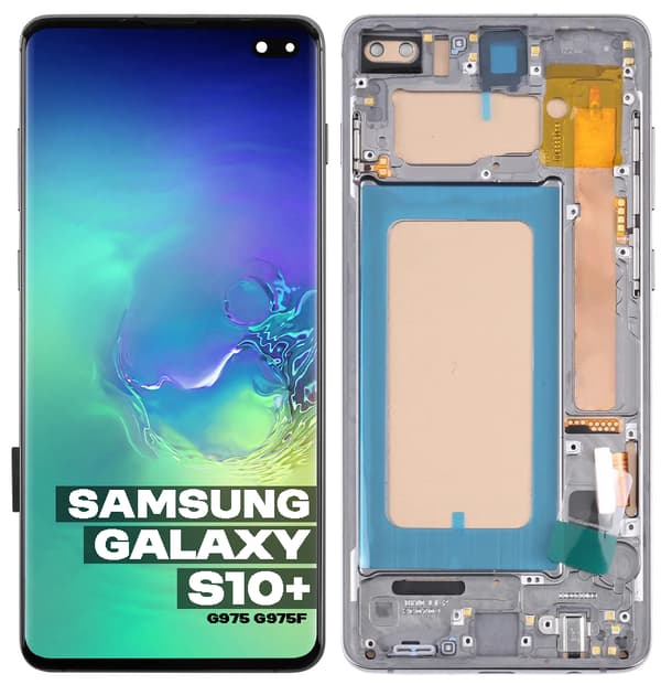 LCD-display med pekskärm Samsung Galaxy S10+ G975/G975F, Incell, silver ram
