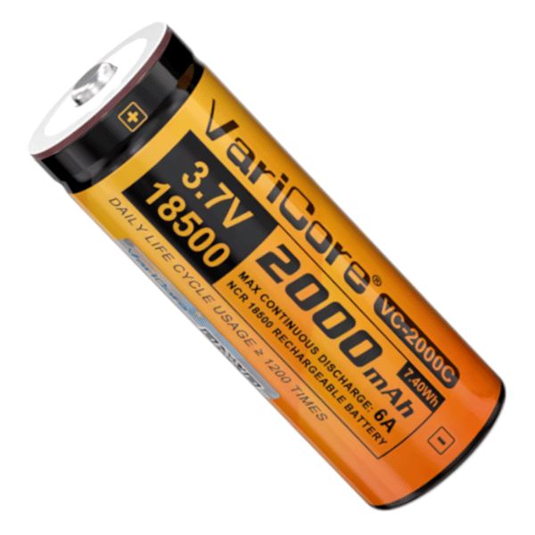VariCore VC-2000C Plus 18500 Li-ion batteri 3,7V 2000mAh