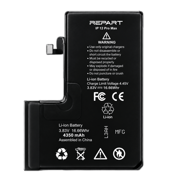 Batteri till iPhone 12 Pro Max 4530 mAh High Capacity Diagnostic