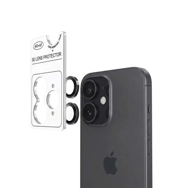Härdat kameralinsskydd för Apple iPhone 15/15 Plus med applikator