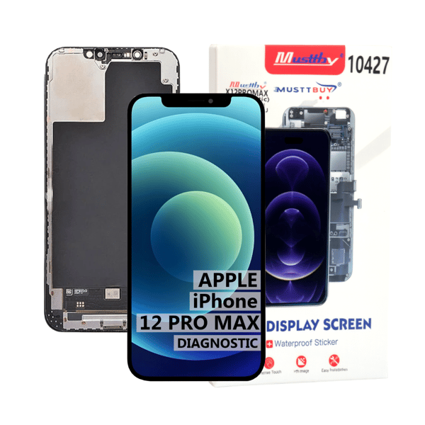Soft OLED-skärm med pekskärm, programmerbar som original för iPhone 12 Pro Max