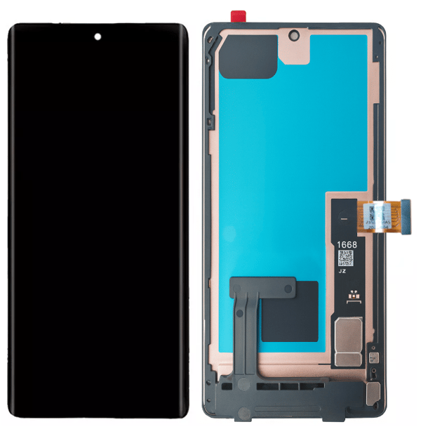 OLED-display med pekskärm och ram för Google Pixel 7 Pro GP4BC/GE2AE/GFE4J