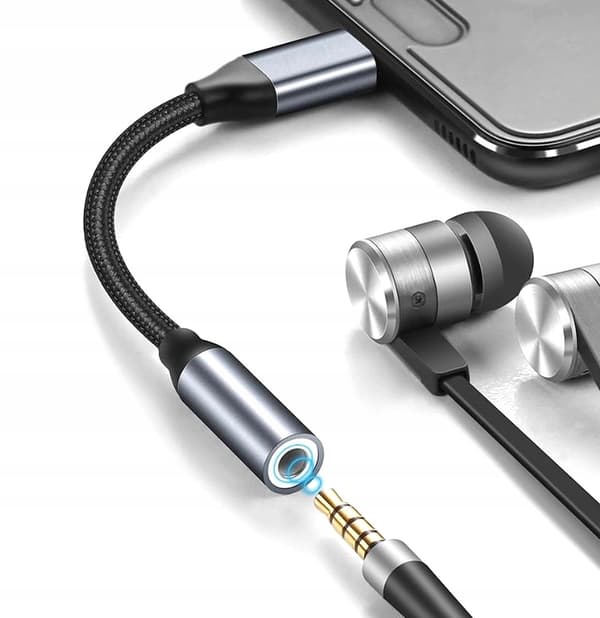USB-C till 3,5 mm Mini Jack-adapter med DAC, Premium ljudkvalitet