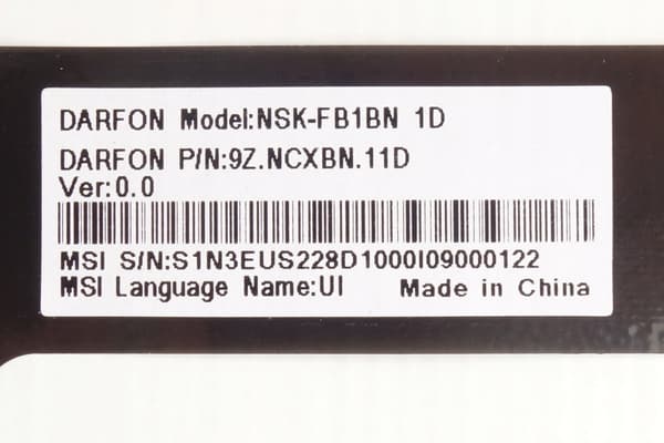 Tangentbord för MSI Apache GL62/GL63/GL72/GL73/GV62, röd LED, 9Z.NCXBN.11D