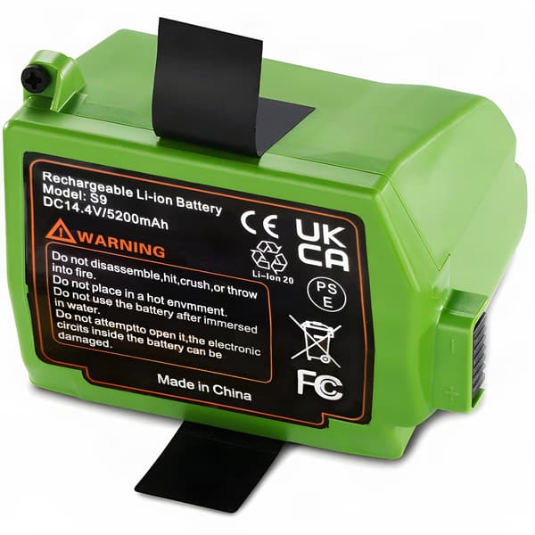Ersättningsbatteri för iRobot Roomba S9/S9+ ABL-B, 14,4 V, 5200 mAh Li-ion