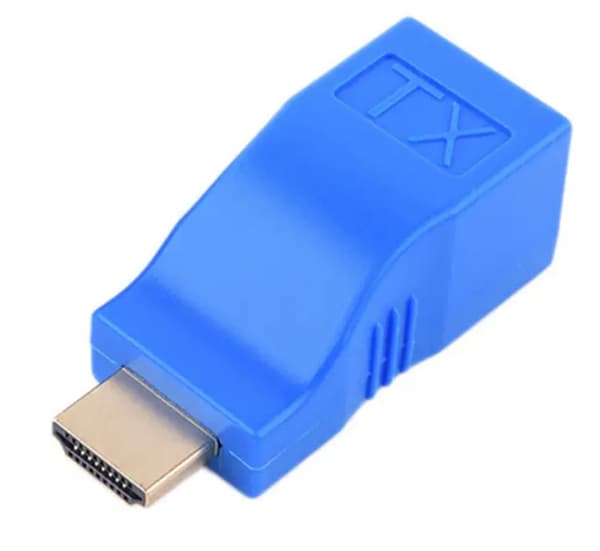 HDMI till RJ45-förlängare 30 m, Cat5e/6, 4K, Plug and Play