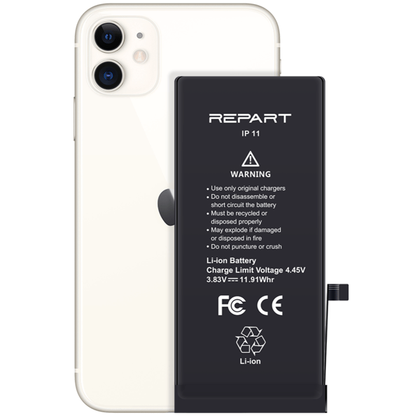 Batteri till Apple iPhone 11, 3110 mAh med lim