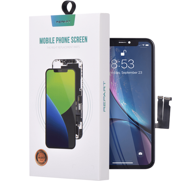 REPART LCD IPS Incell-skärm med touch och digitizer för iPhone XR + packning