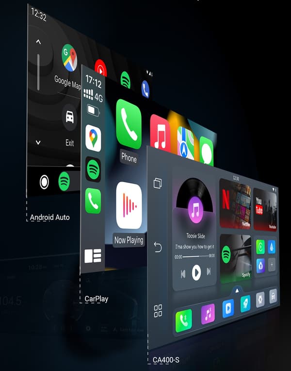 Biladapter Ottocast Play2Video Pro Carplay/Android Auto Android 12