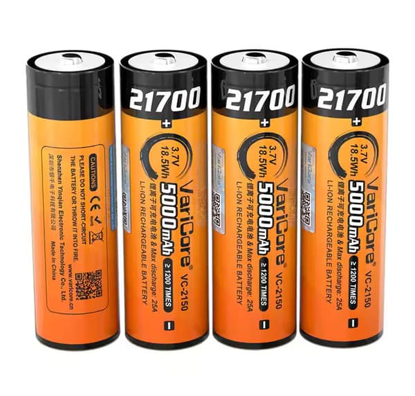 VariCore VC-2150 Plus 21700 Li-ion-batteri 3,7 V 5000 mAh