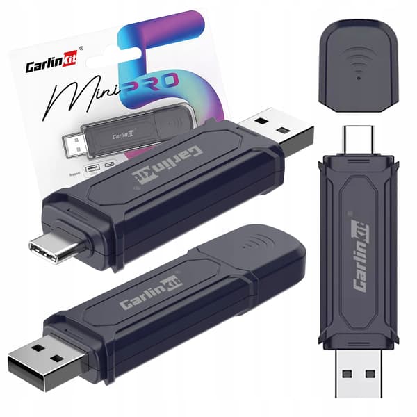 CarlinKit Mini SE Pro adapter för Apple CarPlay Android Auto Trådlös