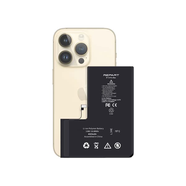 Batteri för Apple iPhone 14 Pro Max, 4323 mAh, REPART