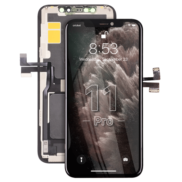 REPART LCD IPS-display med pekskärm och digitizer för iPhone 11 Pro, Incell