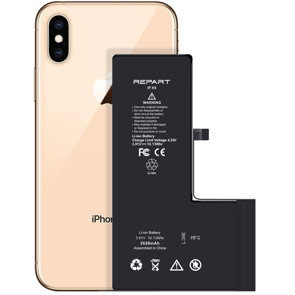 Batteri till Apple iPhone XS, 2658 mAh, Li-ion, inklusive lim