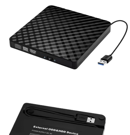 Extern CD/DVD-brännare USB-C, USB 3.0, för PC och laptop, portabel