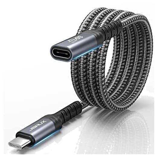JSAUX USB-C-hane till USB-C-hona adapterkabel 100W/5A 1M