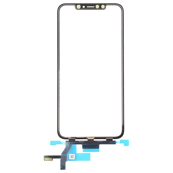 Skärmglas med pekfunktion och OCA-lim för iPhone XS Max, kort flex med IC-kontroller