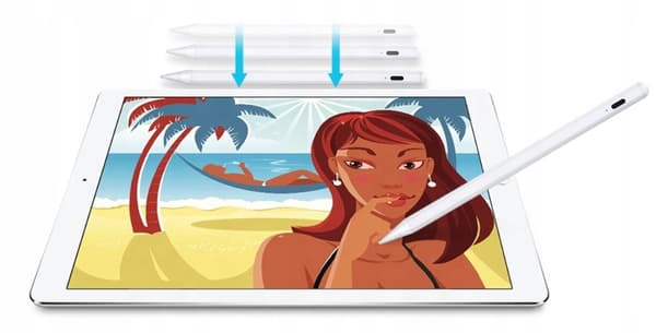 Stylus Pen Gen 2 för Apple iPad – Vit med lutningssensor och magnetfunktion