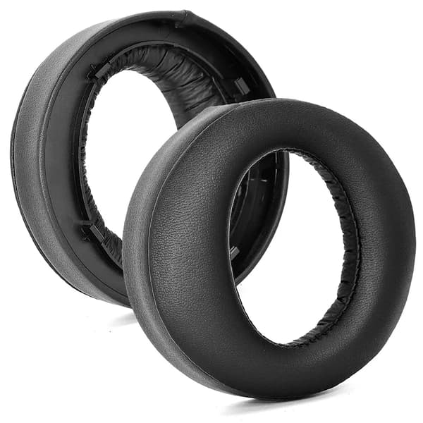 Ersättningskuddar till Sony PS5 Wireless PULSE 3D, proteinläder, svarta
