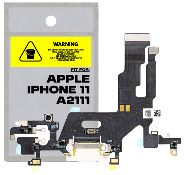 Laddningsport med flexkabel för Apple iPhone 11 A2111, original begagnad