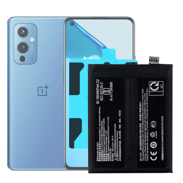 Batteri BLP821 4500 mAh för OnePlus 9 med monteringstejp