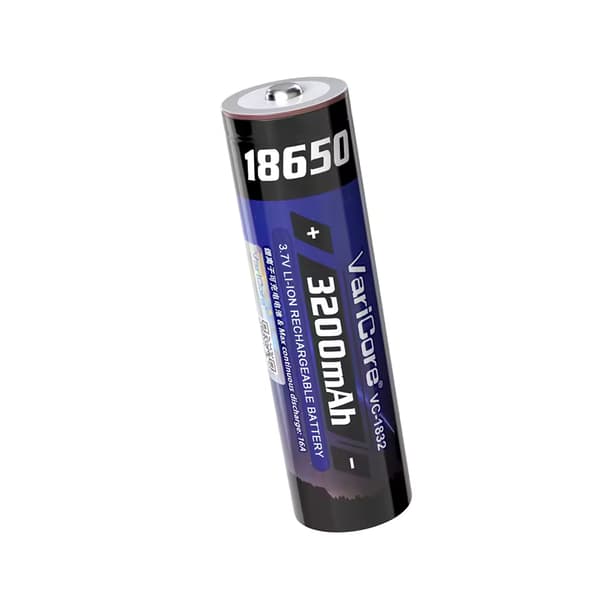 VariCore VC-1832 Plus 18650 Li-ion-batteri 3,7 V 3200 mAh med upphöjd pluspol