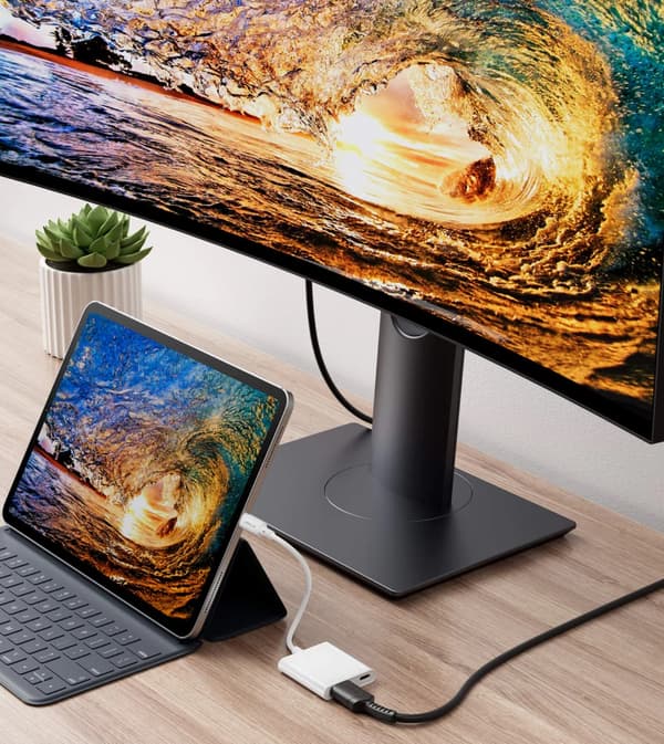 JSAUX USB-C till HDMI 4K 30Hz USB-C PD Power Delivery 100W Max adapter