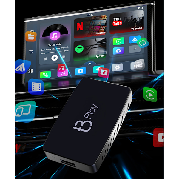 Biladapter TB Play Carplay/Android Auto Android 12 TRADEBIT