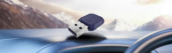 Carlinkit Mini Ultra trådlös adapter för Apple CarPlay och Android Auto, USB-A/USB-C