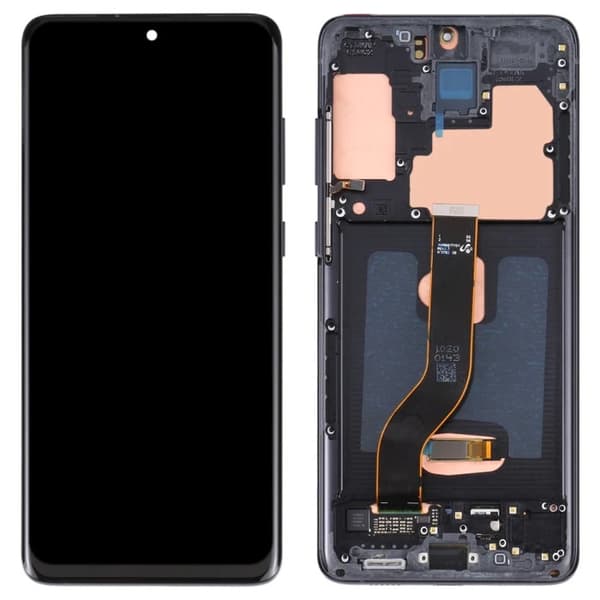 OLED-display med pekskärm och ram för Samsung Galaxy S20 Plus G985/G985F