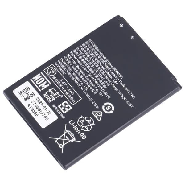 Batteri till Huawei E5573 E5573S E5577-router, 1500 mAh, HB434666RBCP