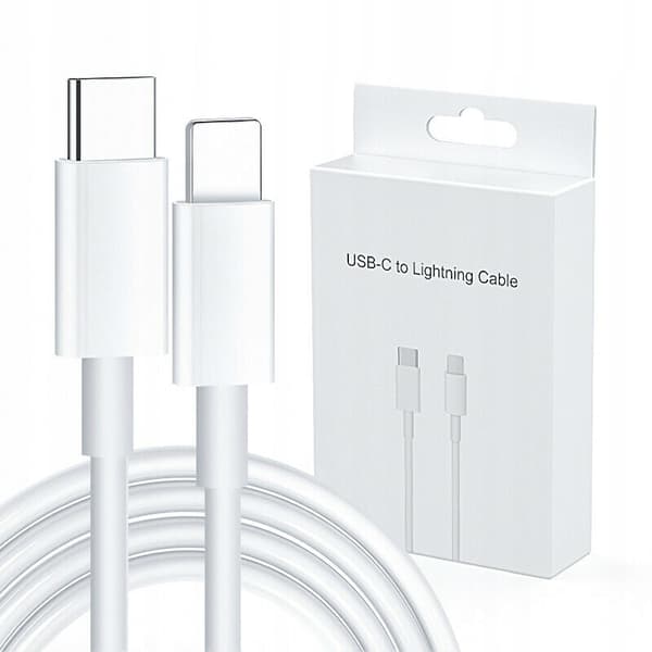 USB-C till Lightning-kabel 100 cm – PD 40 W och Quick Charge 3.0