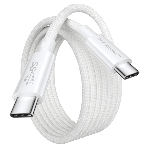 JSAUX USB-C till USB-C-kabel USB 3.2 Gen 2, 100 W, 4K, 1 m