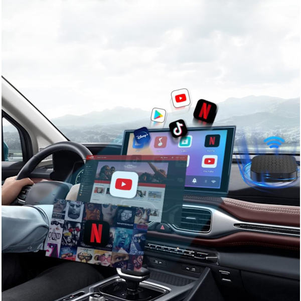 Carlinkit Tbox Basic - Trådlös Carplay/Android Auto SD-kort Android 11