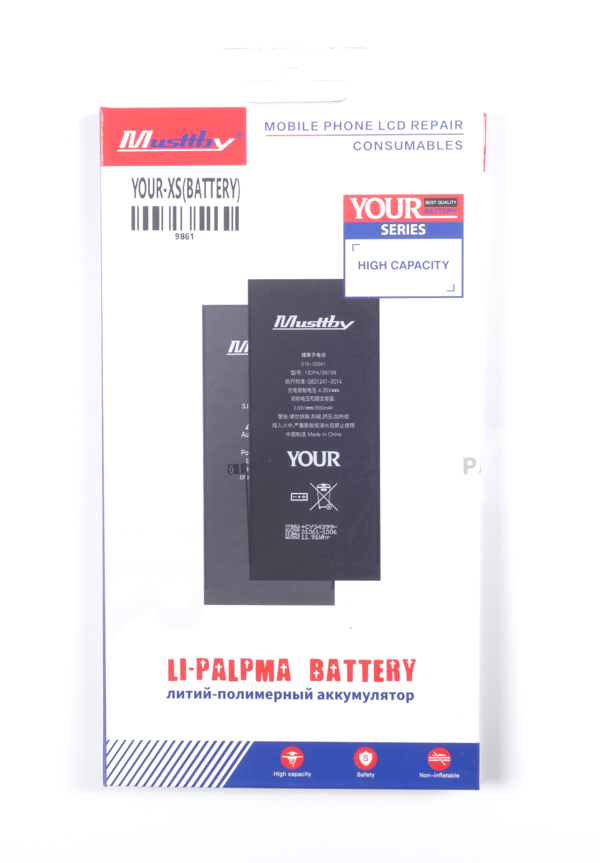 Musttby Batteri för Apple iPhone XS, 3200 mAh – Utökad kapacitet