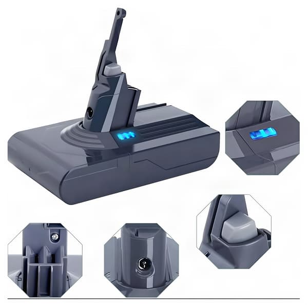 Ersättningsbatteri 21,6 V 6000 mAh för Dyson V8 SV10 dammsugare