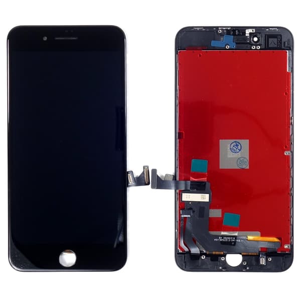 Premium LCD-skärm med touchdigitizer för iPhone 8 Plus, svart