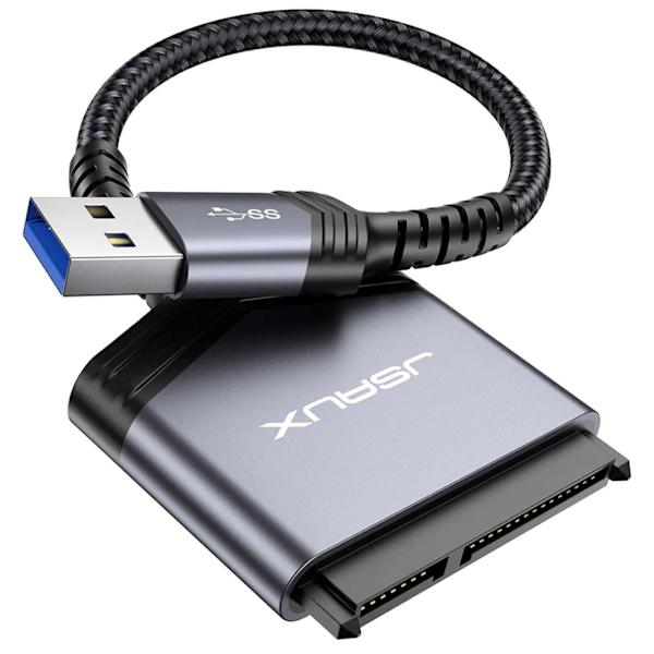 USB 3.0-adapter JSAUX till SATA III 2,5" SSD/HDD