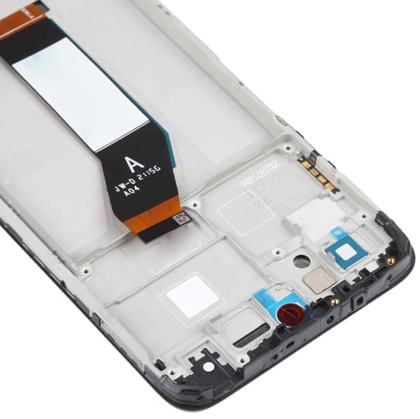 Original renoverad LCD-display med pekskärm och svart ram för Xiaomi Redmi 10 2021