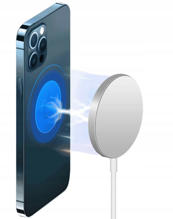 Magnetisk trådlös laddare för iPhone 8–13, USB-C, 15 W, 1 m