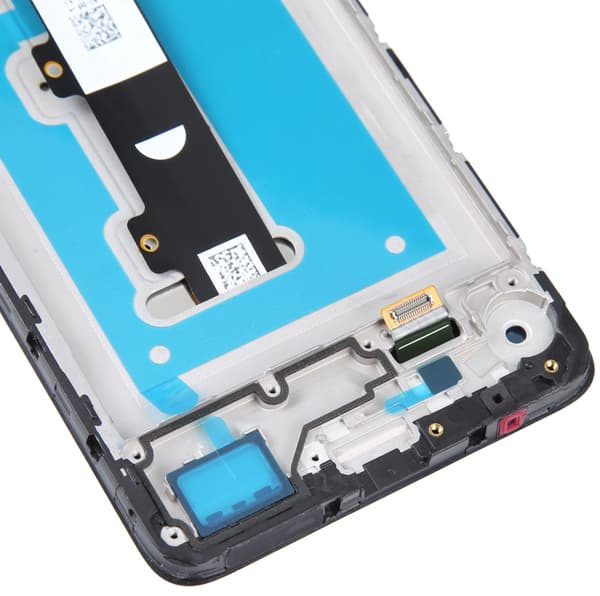 Original LCD-display med pekskärm och ram för Motorola Moto E22/E22i, renoverad, svart
