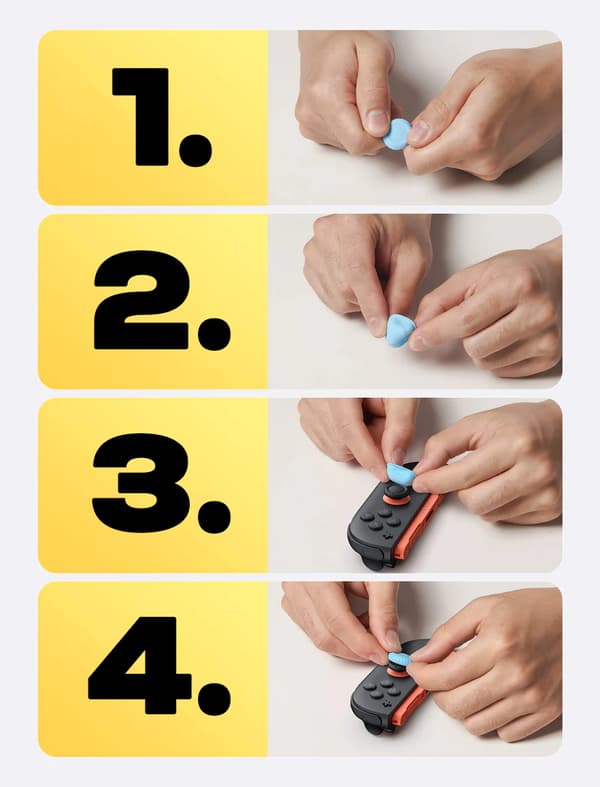Joy-Con 6in1 JSAUX suddlock för Nintendo Switch 2 konsol Färgade
