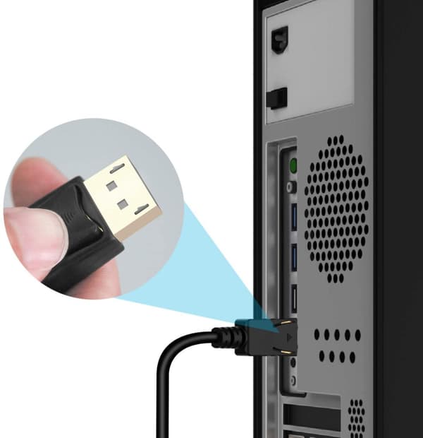 DisplayPort till HDMI-kabel 4K 30Hz 1 m