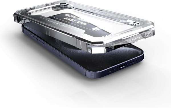 2-pack insynsskyddande härdat 9H-glas med applicator för iPhone 15 Pro
