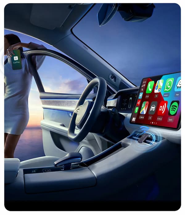 CarlinKit Mini SE Pro adapter för Apple CarPlay Android Auto Trådlös