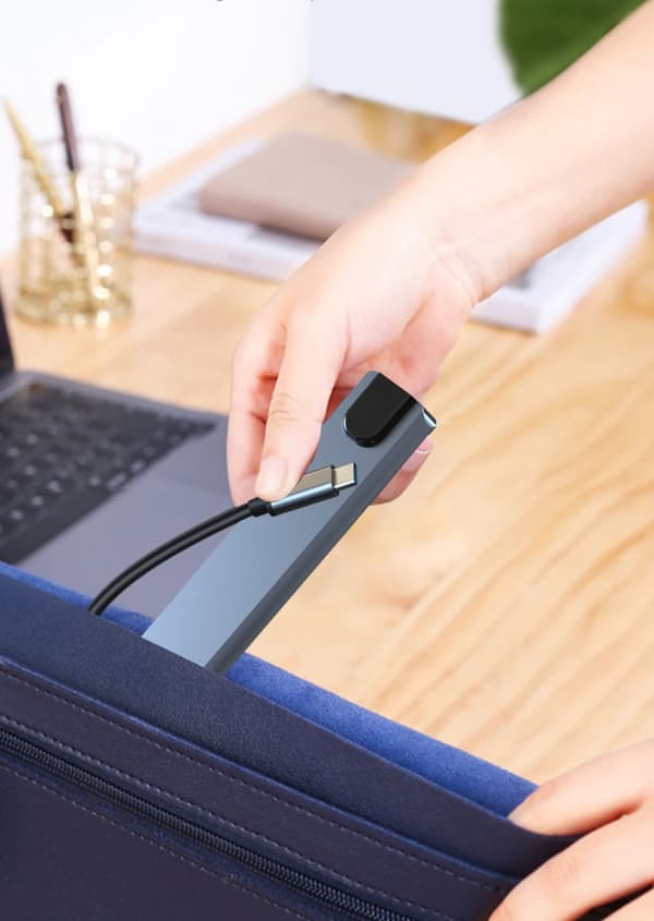 USB-C Dockningsstation 10-i-1 med HDMI 4K, USB 3.0, LAN och PD 87 W